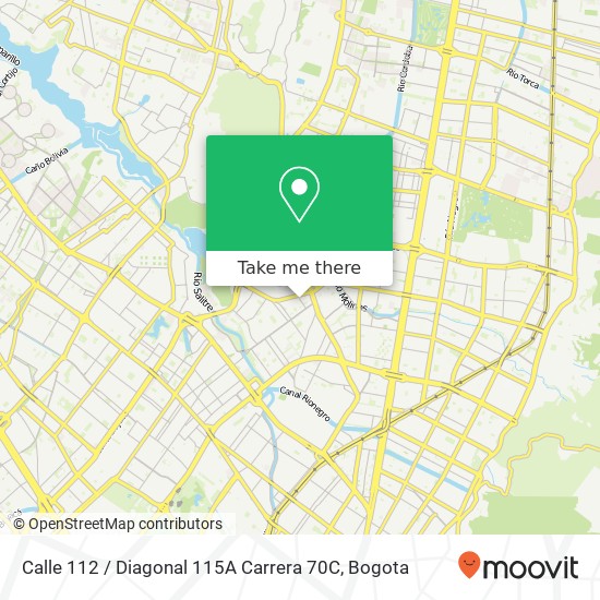 Calle 112 / Diagonal 115A Carrera 70C map