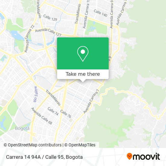 Mapa de Carrera 14 94A / Calle 95