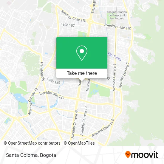 Santa Coloma map