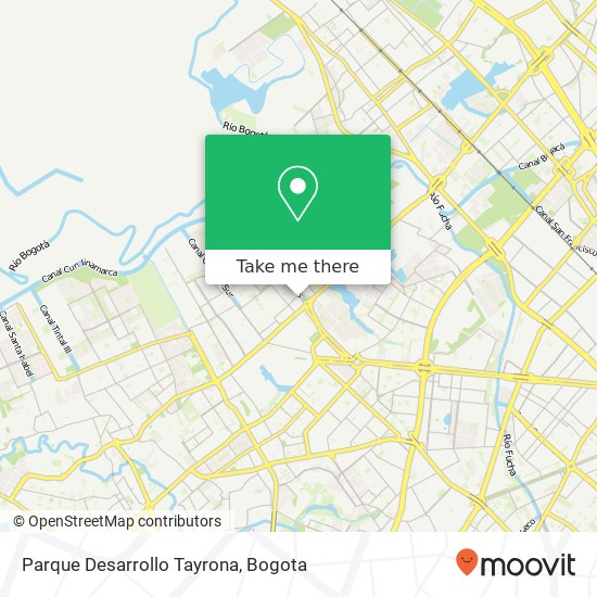 Parque Desarrollo Tayrona map