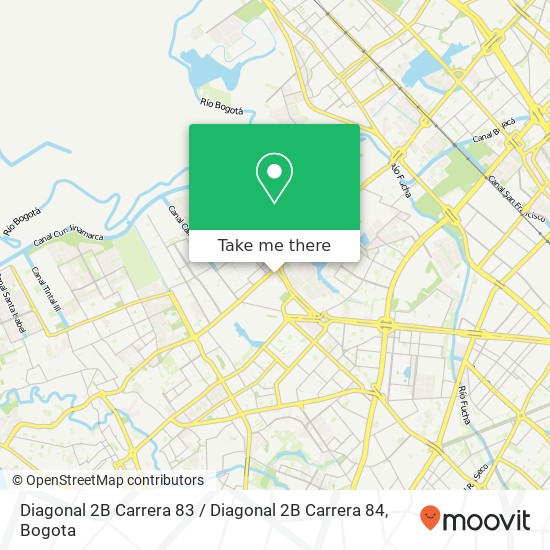 Mapa de Diagonal 2B Carrera 83 / Diagonal 2B Carrera 84