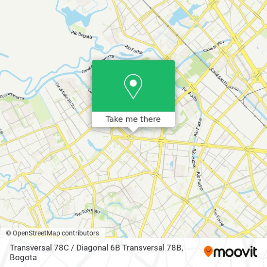 Transversal 78C / Diagonal 6B Transversal 78B map