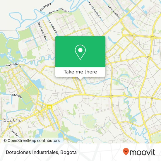 Dotaciones Industriales map