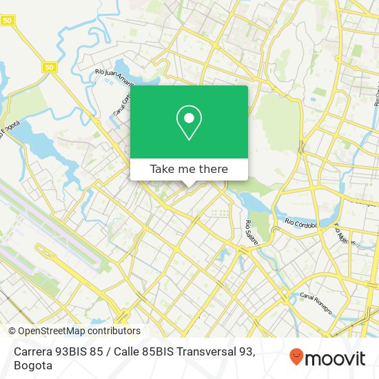 Carrera 93BIS 85 / Calle 85BIS Transversal 93 map