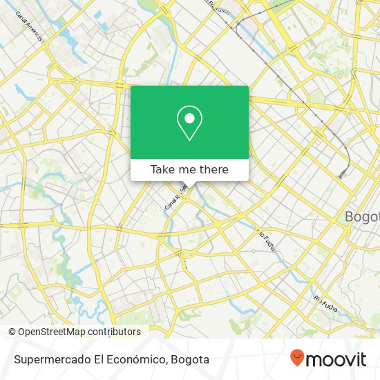 Mapa de Supermercado El Económico