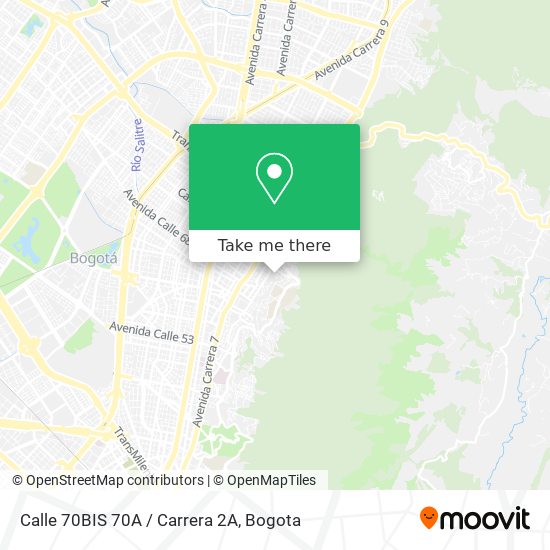 Calle 70BIS 70A / Carrera 2A map