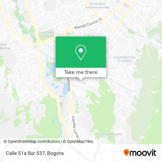 Mapa de Calle 51a Sur 537
