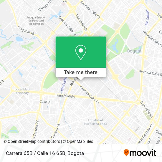 Carrera 65B / Calle 16 65B map