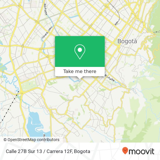 Calle 27B Sur 13 / Carrera 12F map