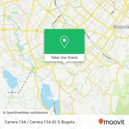 Mapa de Carrera 13A / Carrera 13A 42 S