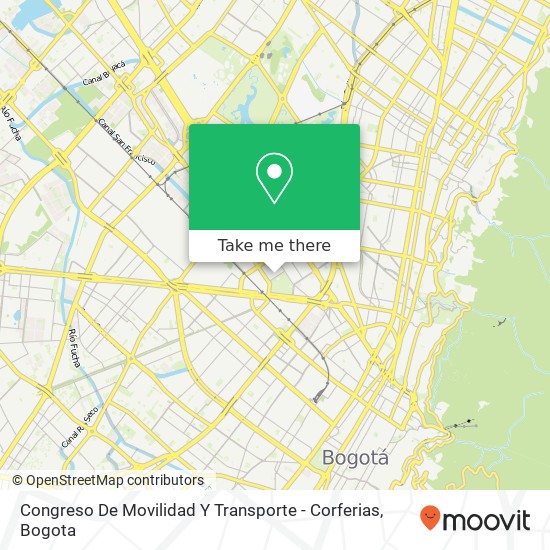 Congreso De Movilidad Y Transporte - Corferias map