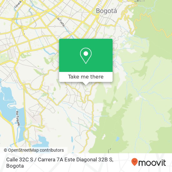 Calle 32C S / Carrera 7A Este Diagonal 32B S map