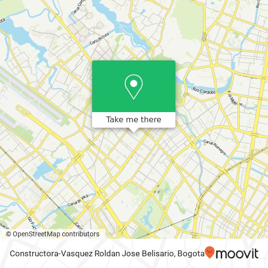 Mapa de Constructora-Vasquez Roldan Jose Belisario
