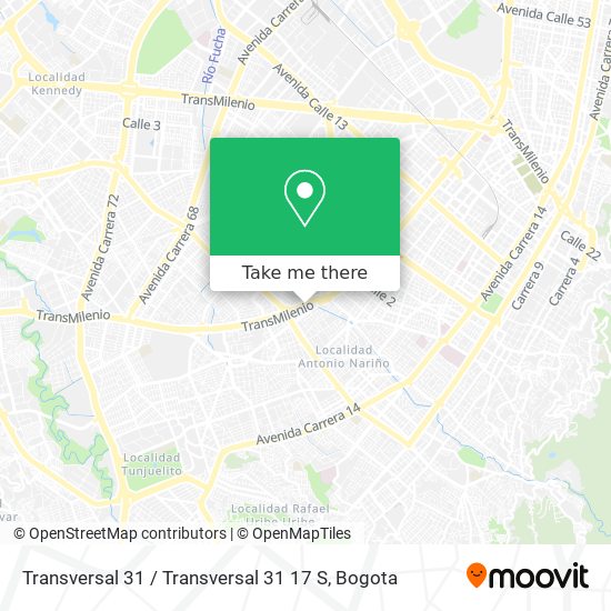 Mapa de Transversal 31 / Transversal 31 17 S