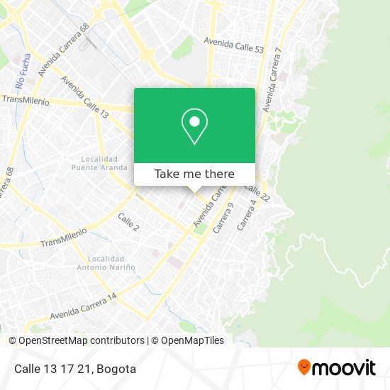 Calle 13 17 21 map