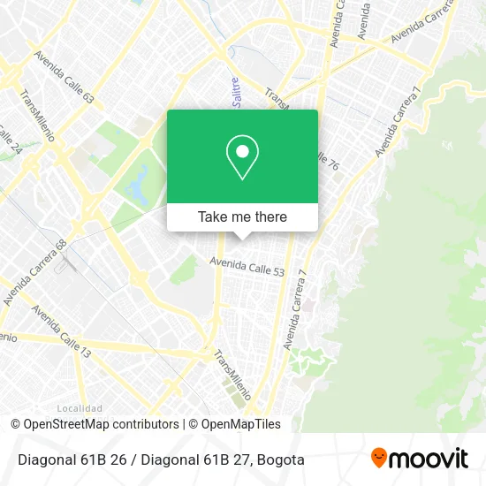 Mapa de Diagonal 61B 26 / Diagonal 61B 27
