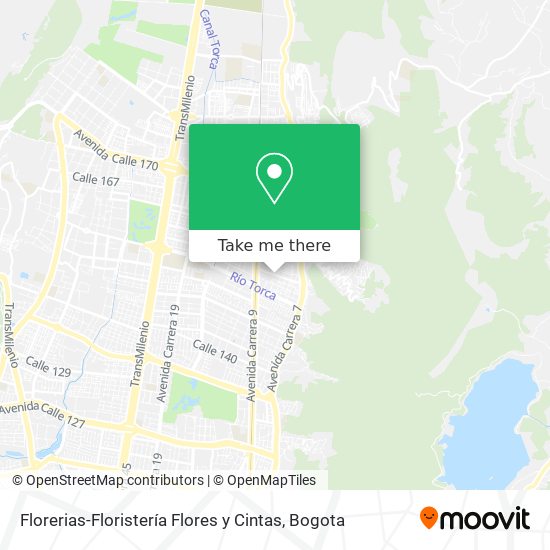 Mapa de Florerias-Floristería Flores y Cintas