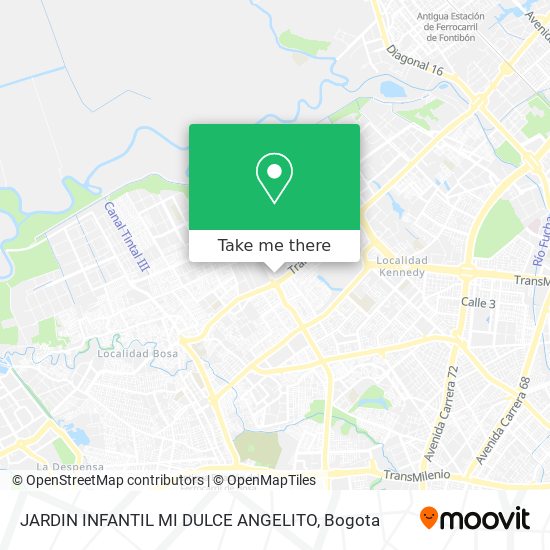 JARDIN INFANTIL MI DULCE ANGELITO map