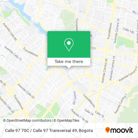 Mapa de Calle 97 70C / Calle 97 Transversal 49