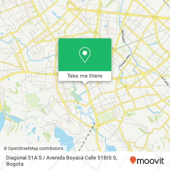 Diagonal 51A S / Avenida Boyacá Calle 51BIS S map