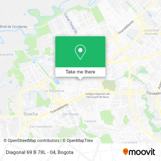 Diagonal 69 B 78L - 04 map