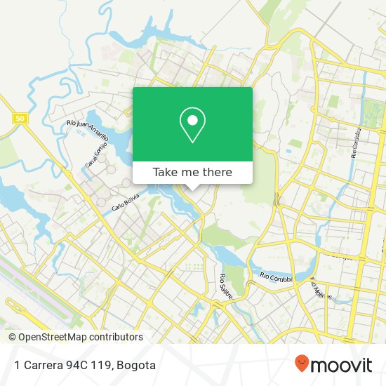Mapa de 1 Carrera 94C 119