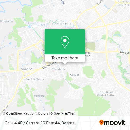 Calle 4 4E / Carrera 2C Este 44 map