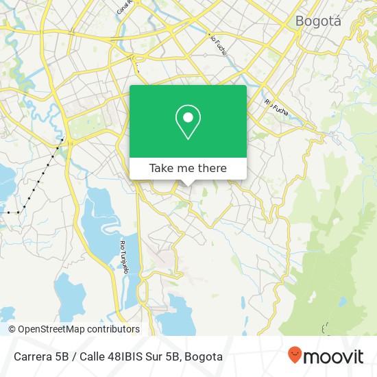 Mapa de Carrera 5B / Calle 48IBIS Sur 5B