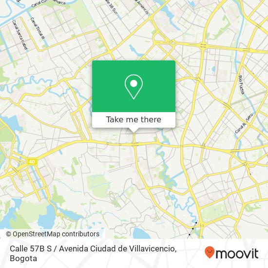 Calle 57B S / Avenida Ciudad de Villavicencio map