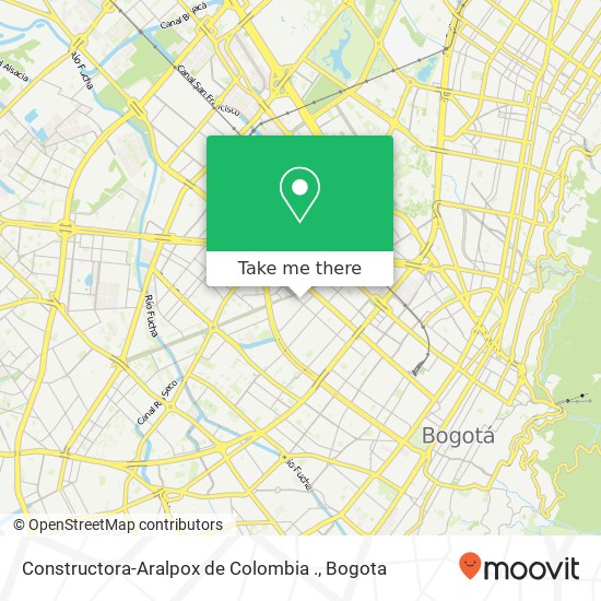 Constructora-Aralpox de Colombia . map