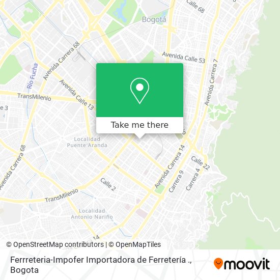 Ferrreteria-Impofer Importadora de Ferretería . map