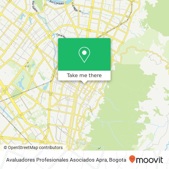 Avaluadores Profesionales Asociados Apra map