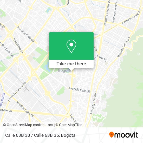 Calle 63B 30 / Calle 63B 35 map