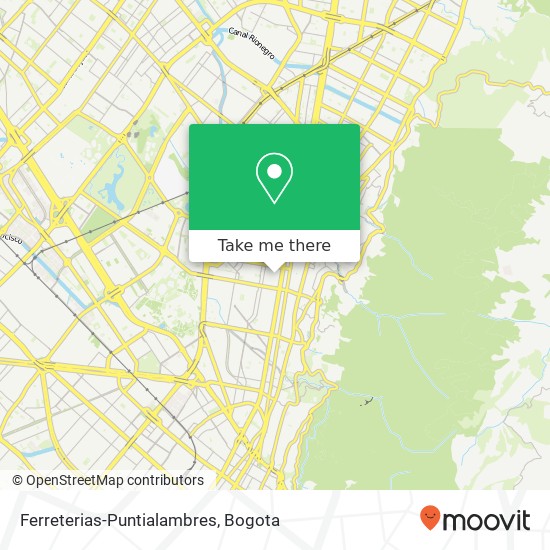 Ferreterias-Puntialambres map