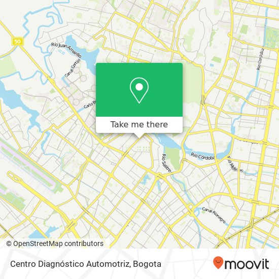 Mapa de Centro Diagnóstico Automotriz