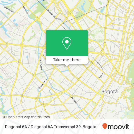 Mapa de Diagonal 6A / Diagonal 6A Transversal 39