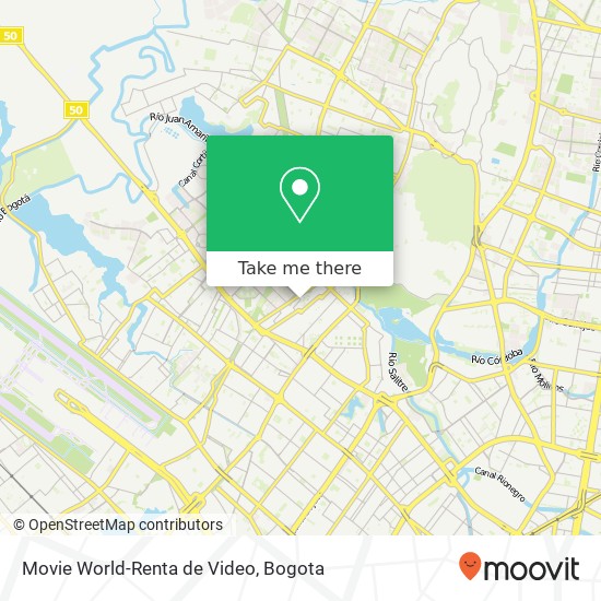 Mapa de Movie World-Renta de Video