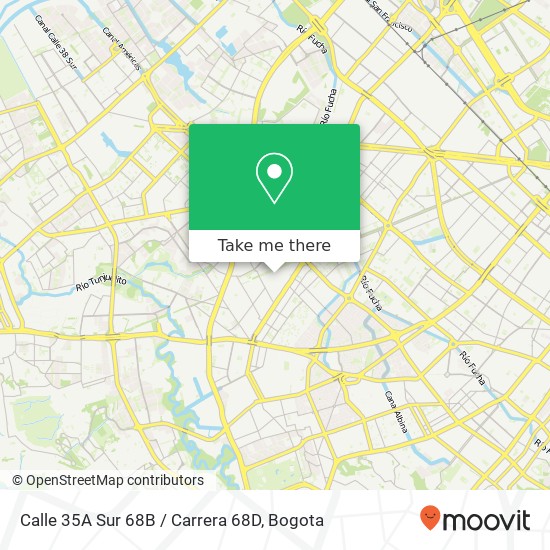 Calle 35A Sur 68B / Carrera 68D map