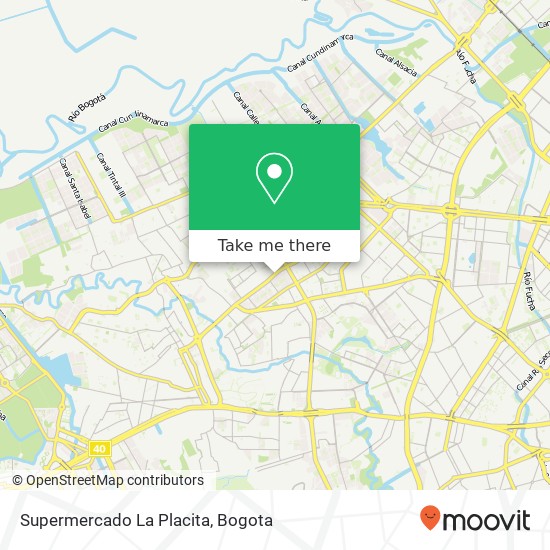Supermercado La Placita map