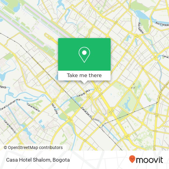 Casa Hotel Shalom map