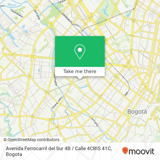 Avenida Ferrocarril del Sur 4B / Calle 4CBIS 41C map