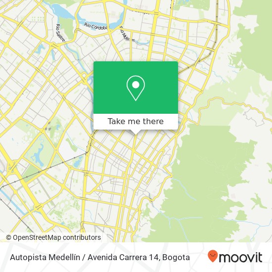 Autopista Medellín / Avenida Carrera 14 map