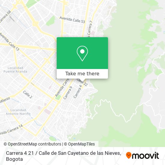Carrera 4 21 / Calle de San Cayetano de las Nieves map