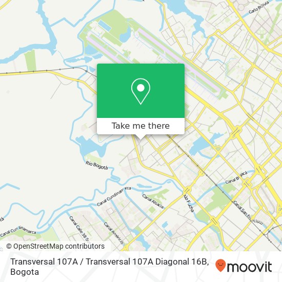 Transversal 107A / Transversal 107A Diagonal 16B map