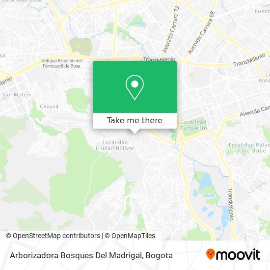 Arborizadora Bosques Del Madrigal map