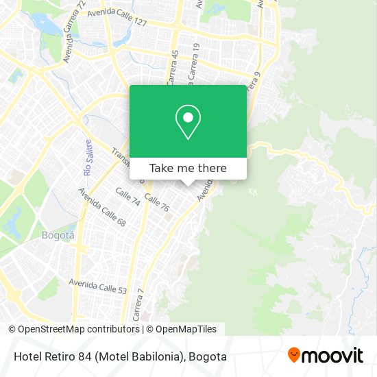 Hotel Retiro 84 (Motel Babilonia) map