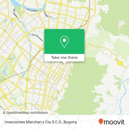 Mapa de Inversiones Merchan y Cia S.C.S.