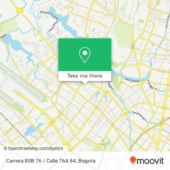 Carrera 83B 76 / Calle 76A 84 map