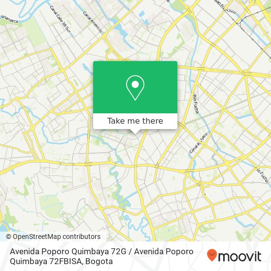 Avenida Poporo Quimbaya 72G / Avenida Poporo Quimbaya 72FBISA map