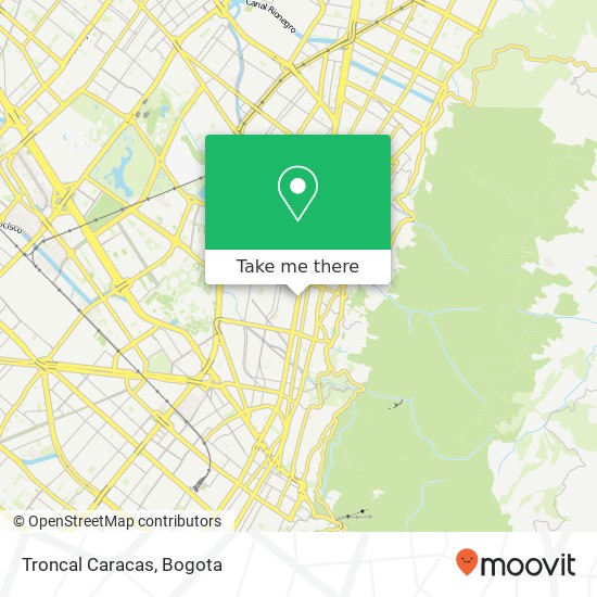 Troncal Caracas map